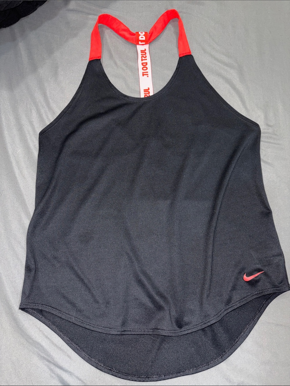 Nike Black Tank Top with Red Accents